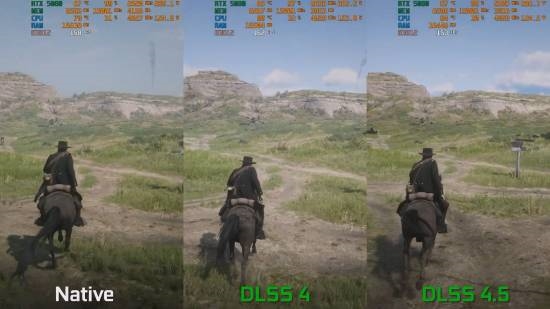 《大镖客2》DLSS 4.5演示：画质竟反超原生分辨率！