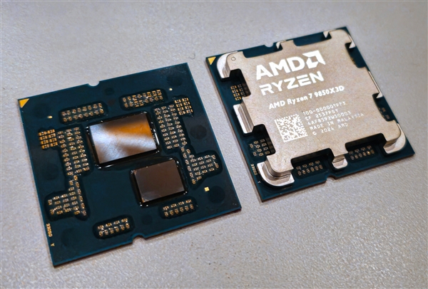 全球最快游戏CPU开盖：AMD锐龙7 9850X3D实拍首发！