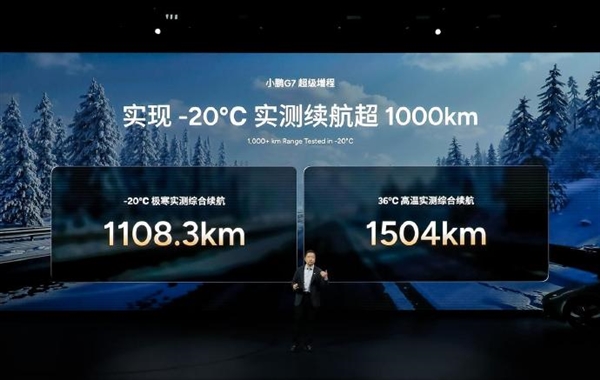 行业首次！小鹏G7超级增程零下20度实测续航破1000km