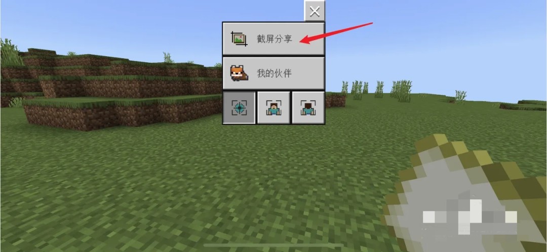 我的世界手机版截图分享界面