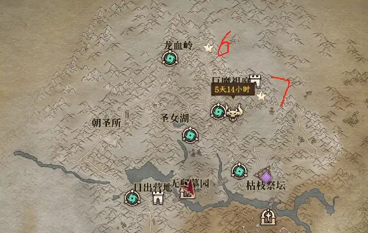 石像鬼位置地图2