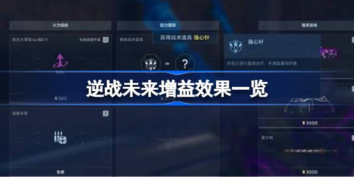 逆战未来增益效果全览