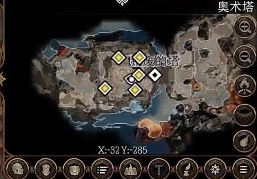 奥术塔入口示意图