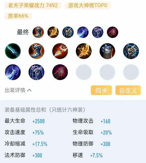 王者荣耀老夫子铭文出装推荐，排位胜率高达六成