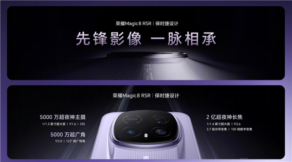 荣耀最强旗舰来了！荣耀Magic8 RSR保时捷设计发布：7999元起