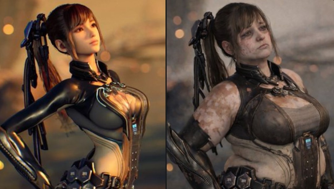 女神竟变大妈国外博主用AI重绘欧美版《剑星》伊芙