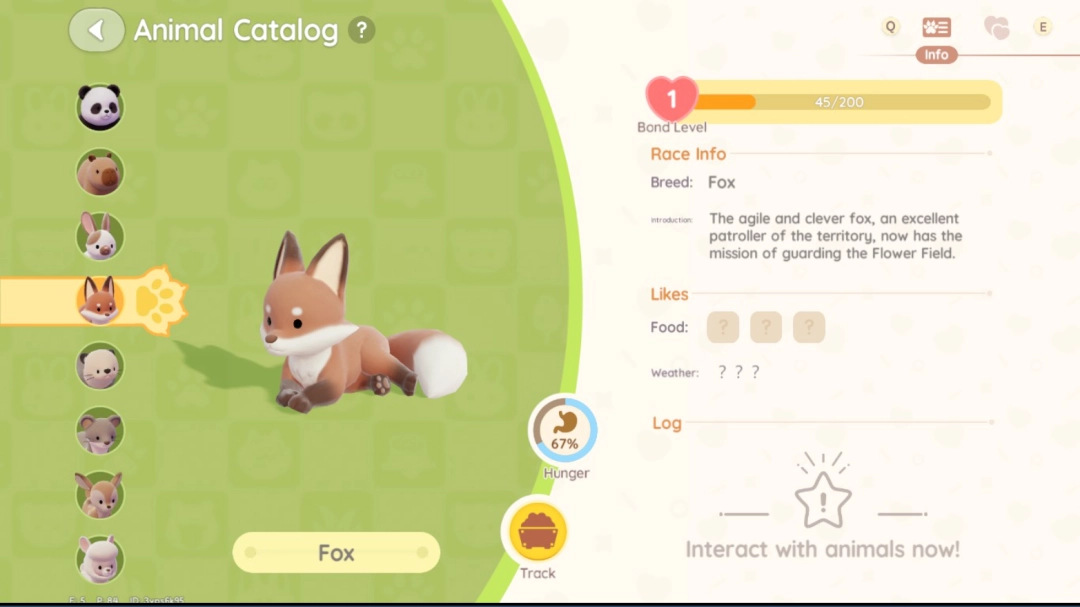 《心动小镇》狐狸位置及喜爱食物分享