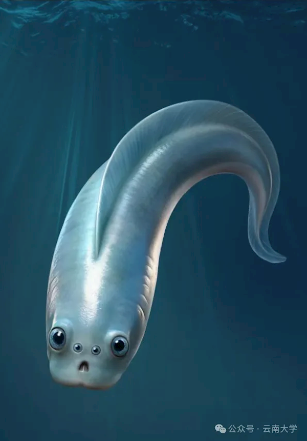 寒武纪时期的鱼竟有四只眼睛 复原图有点儿呆萌
