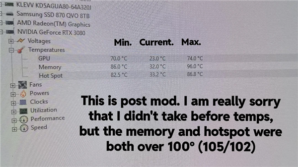 颜值惊艳!汽车功放改成RTX 3080散热器:GPU温度骤降10°C