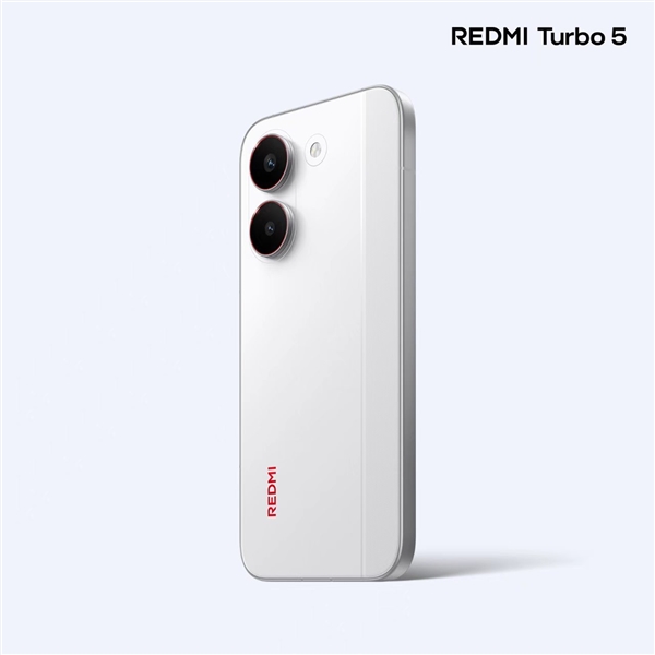 REDMI Turbo 5外观揭晓:6.59英寸黄金中尺寸!金属中框+玻璃背板