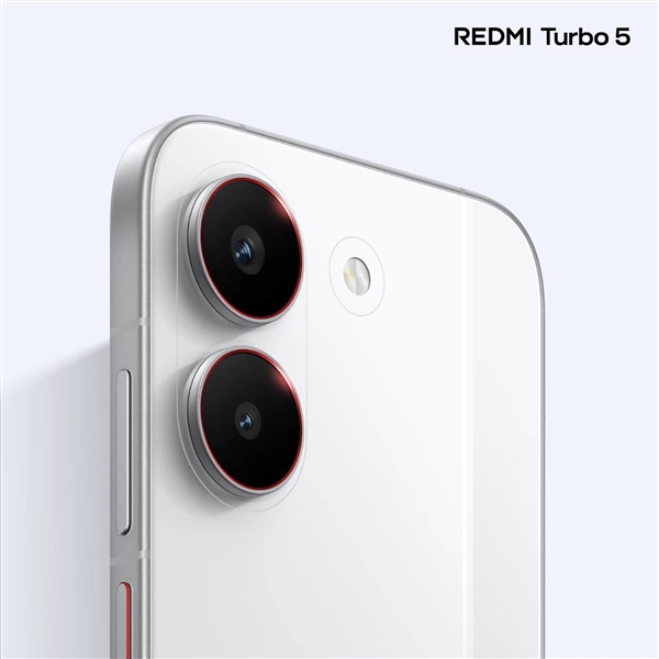 REDMI Turbo 5外观揭晓:6.59英寸黄金中尺寸!金属中框+玻璃背板