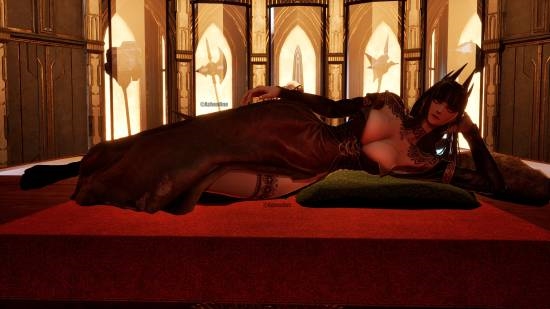 绝景！《噬血代码2》商人走红 身材比例太夸张