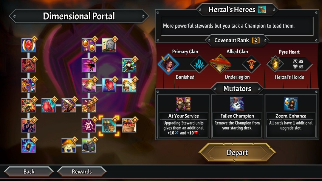 《怪物火车2》赫尔扎尔的英雄们挑战介绍