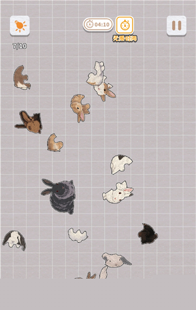 挤在一起的兔兔