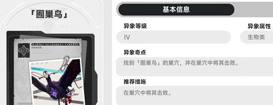 异环囿巢鸟有什么故事 四级异象boss背景介绍