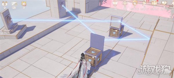 无限暖暖连廊水榭左边的谜题空间挑战怎么过3