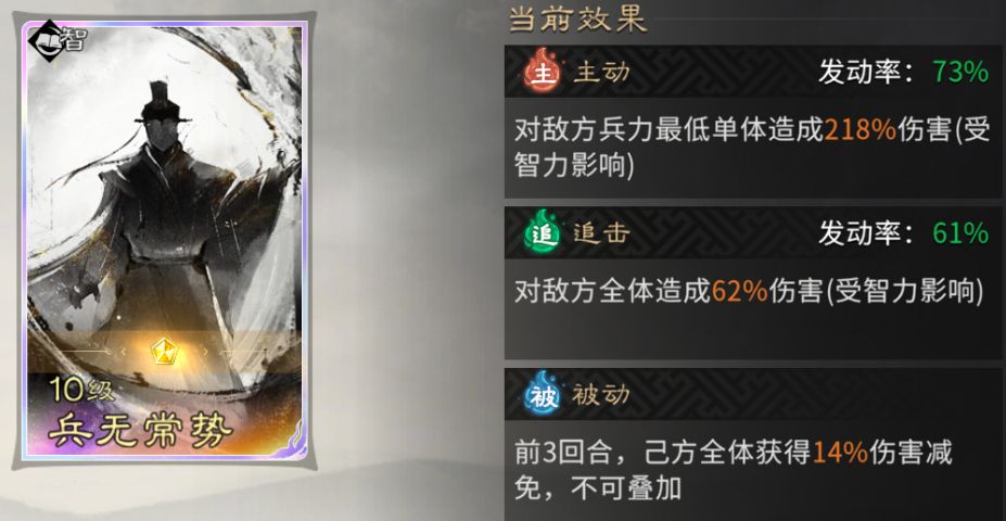 《三国:天下归心》香香连击队成员推荐