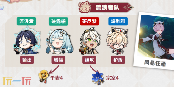 原神塔利雅跟流浪者怎么配队 原神塔利雅配队大全攻略