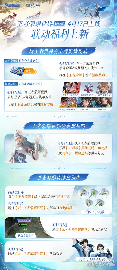 王者荣耀世界史诗皮肤宝箱有什么皮肤-王世界移动端联动福利内容一览