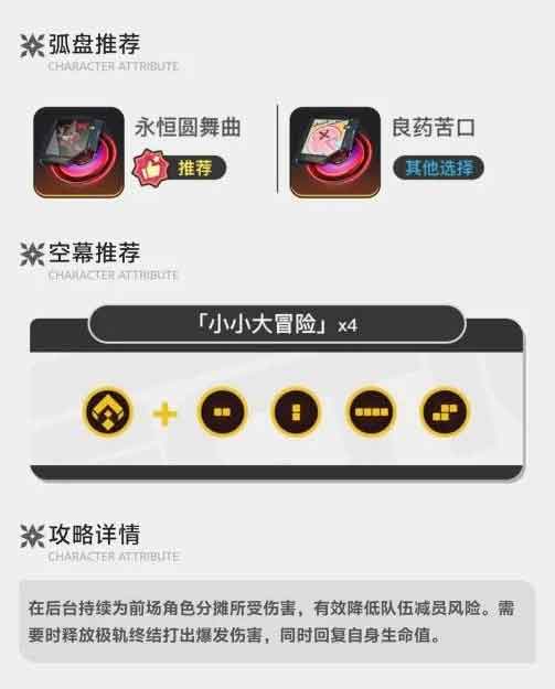异环法帝娅培养攻略一图流 配队及出装推荐
