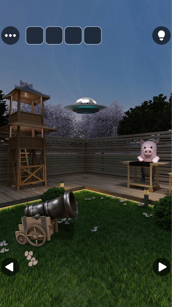 夏夜的公园和UFO