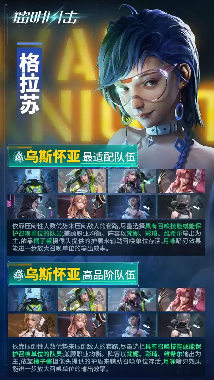 镭明闪击格拉苏武器及阵容推荐