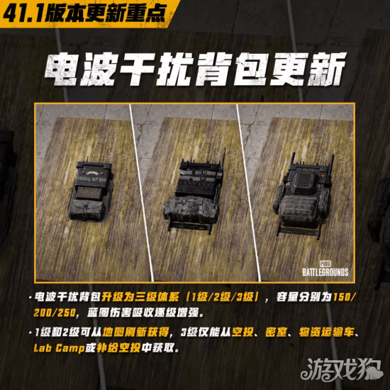 绝地求生电波干扰背包更新说明-1