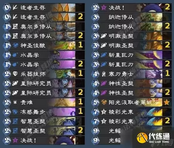 炉石传说狂野模式强力卡组推荐_星界德