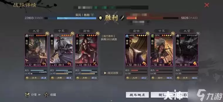 《率土之滨》当前版本10大强力队伍