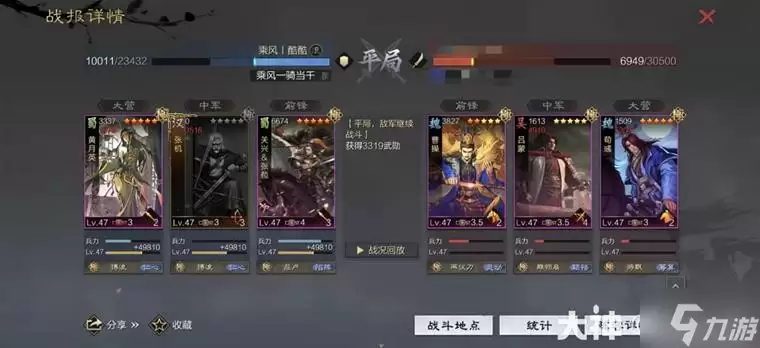 《率土之滨》当前版本10大强力队伍