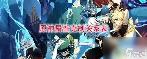 原神七大元素克制 原神属性相克关系表